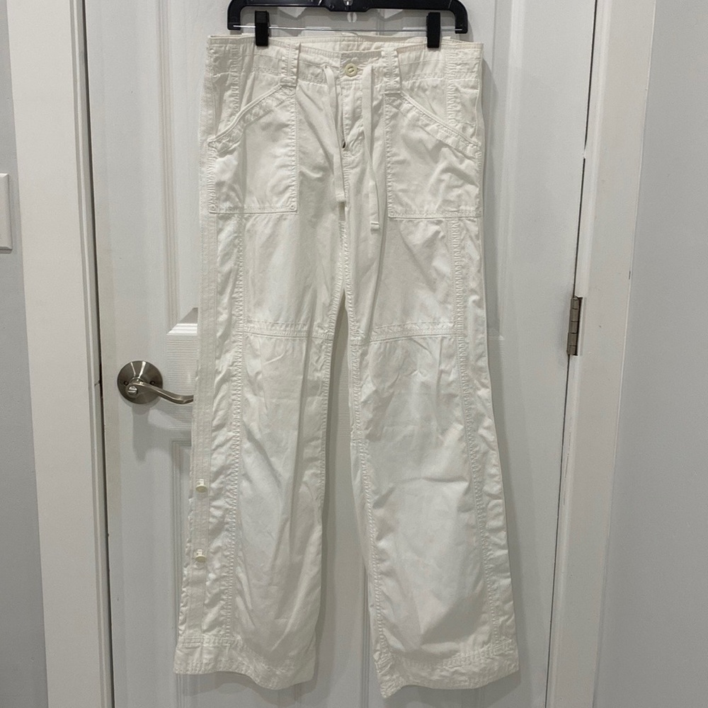 White cargo pants